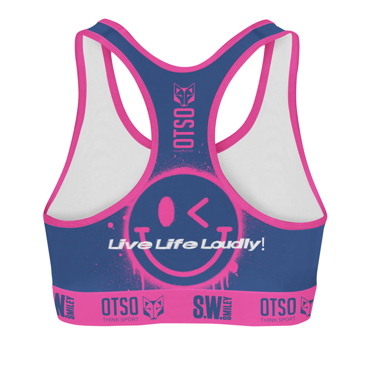 OTSO Damen Sporttop - S.W.Smiley Graffiti – Produktansicht 2