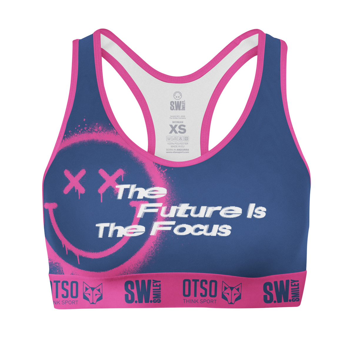 OTSO Damen Sporttop - S.W.Smiley Graffiti – Produktansicht