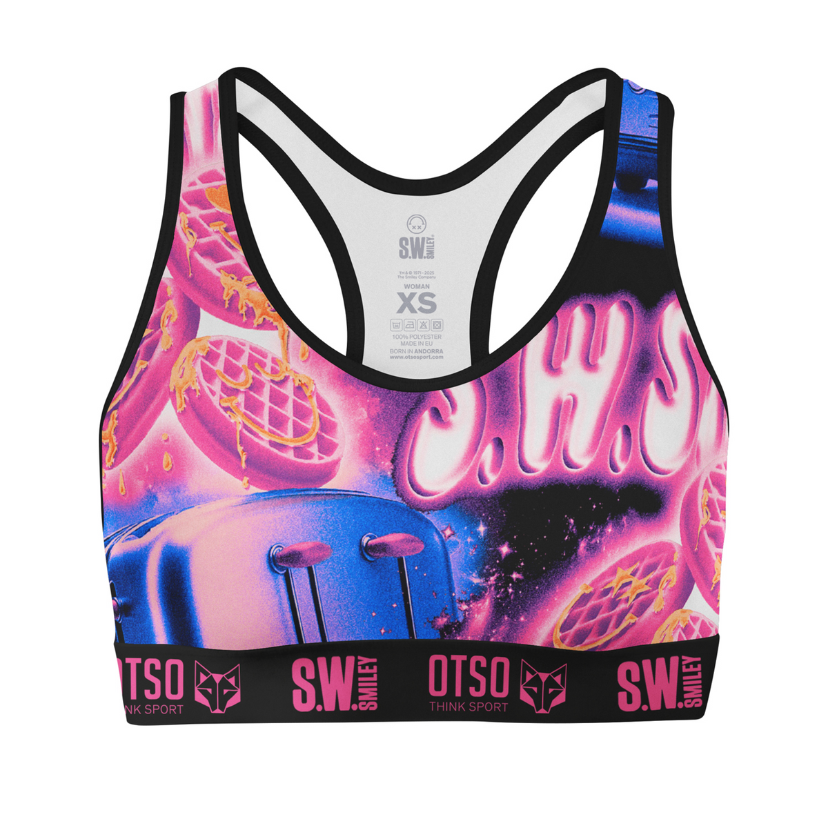 OTSO Damen Sporttop - S.W.Smiley Concrete Canvas Toaster – Produktansicht