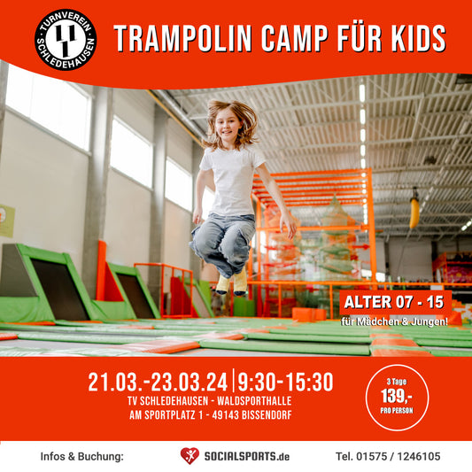 21. - 23.03.2024 - 3 Tage Ferien Trampolin-Camp TV Schledehausen