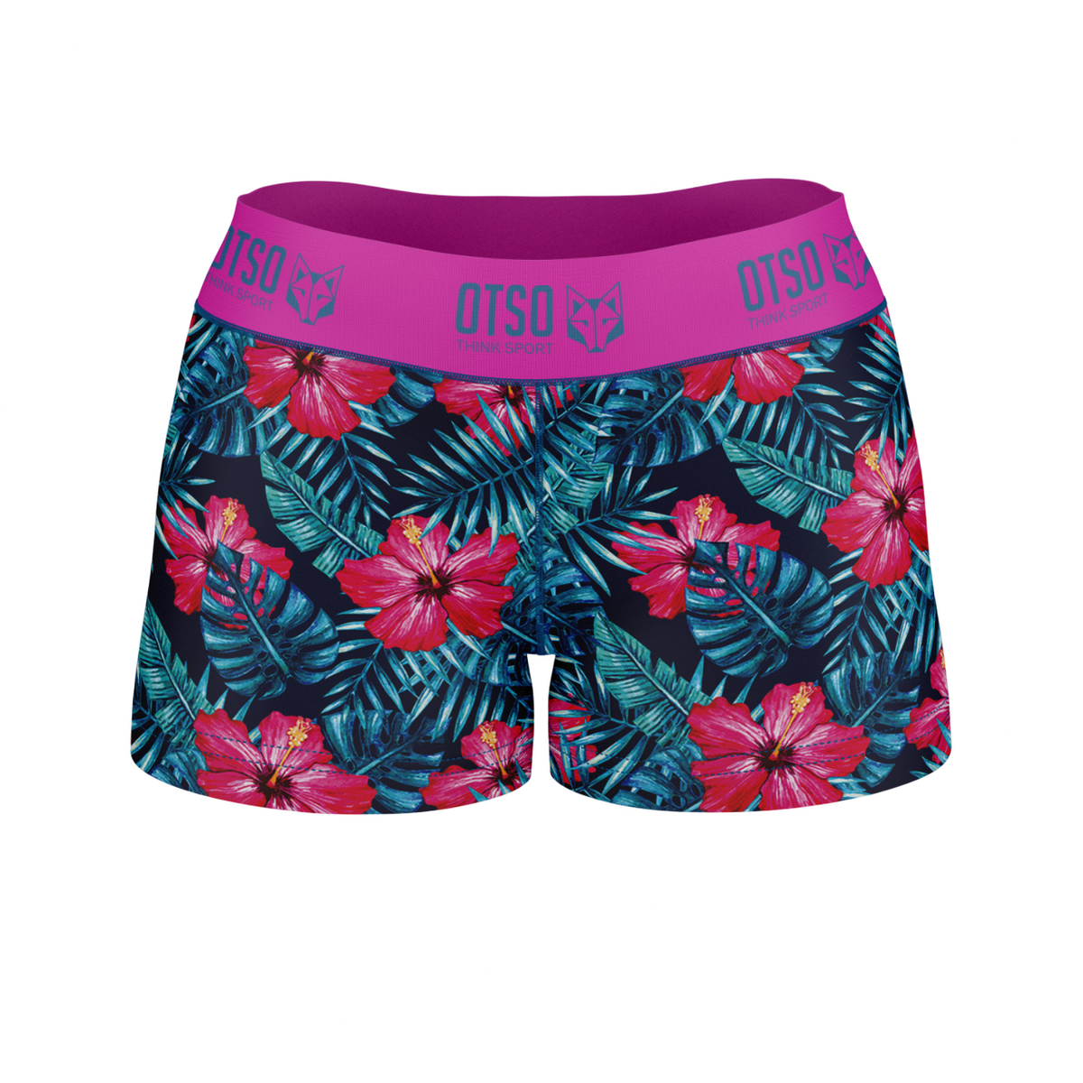 OTSO Damen Sportshorts - Tropical – Produktansicht