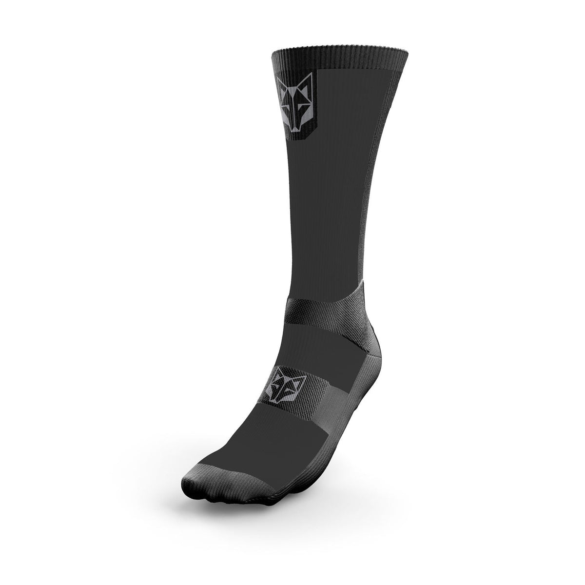 OTSO Ultraleichte Sportsocken - Black & Silver Grey – Produktansicht
