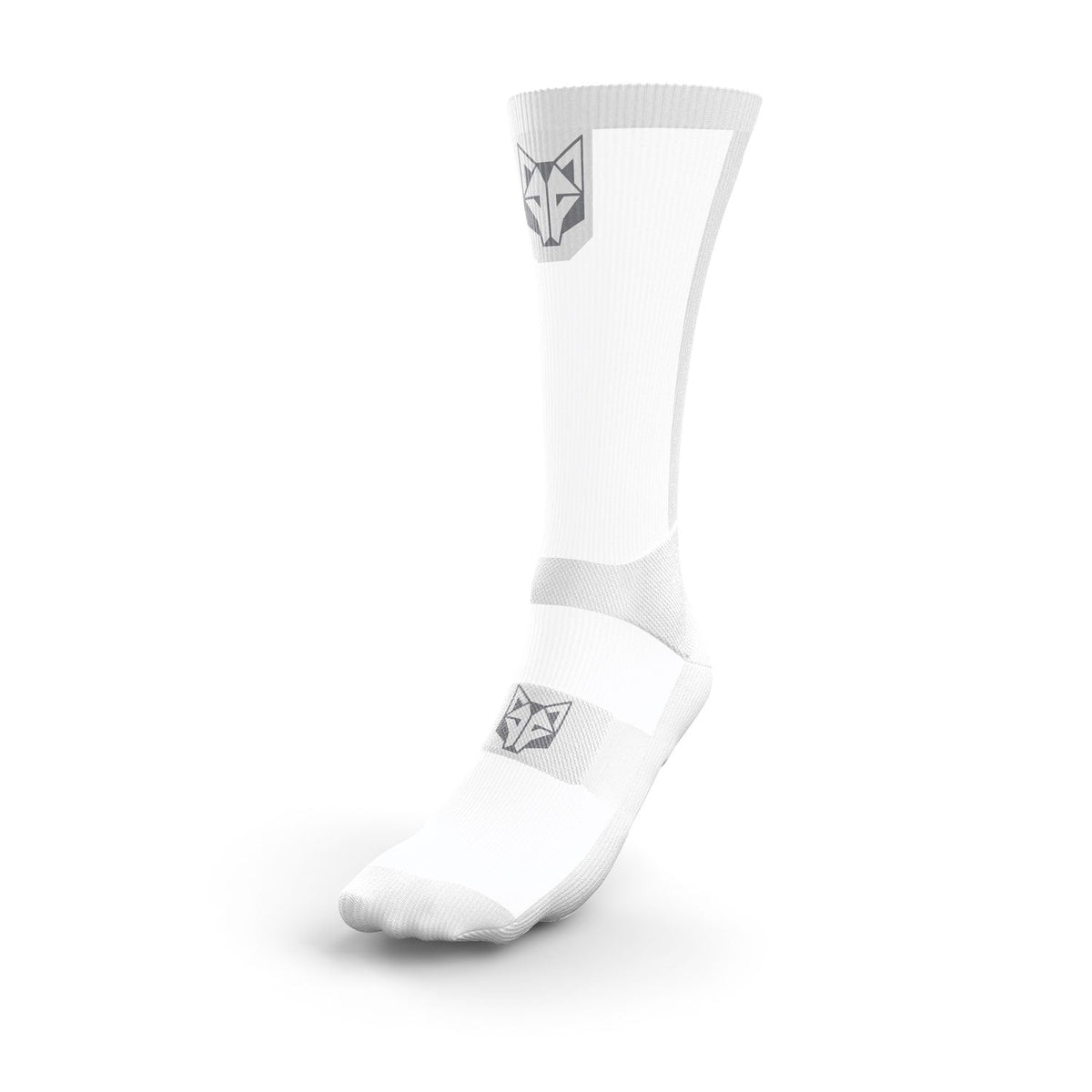 OTSO Ultraleichte Sportsocken - Pure White & Silver Grey – Produktansicht