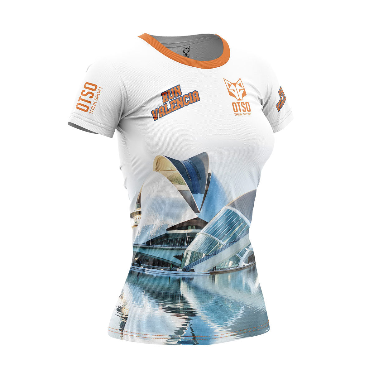 OTSO Damen Kurzarm-Funktionsshirt - Run Valencia 2023 – Produktansicht
