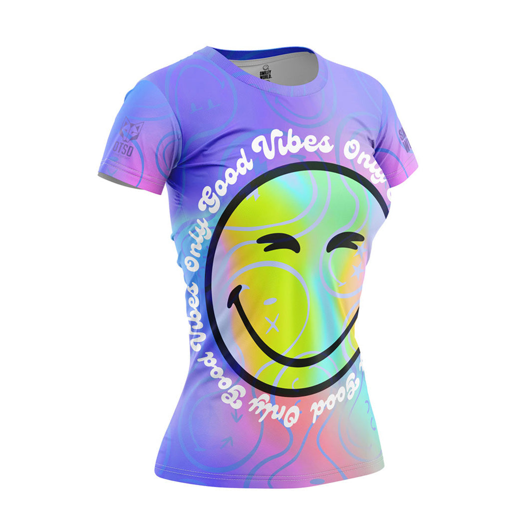 OTSO Damen Kurzarm-Funktionsshirt - S.W.Smiley Vibes – Produktansicht