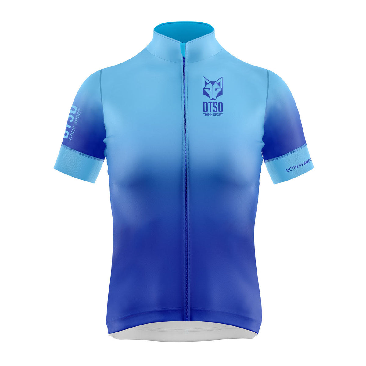 OTSO Damen Kurzarm-Radtrikot - Fluo Blue – Produktansicht