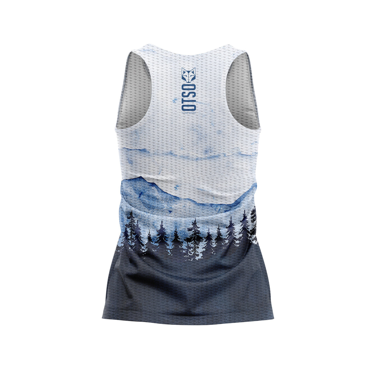 OTSO Damen Lauf-Singlet - Blue Forest – Produktansicht 2