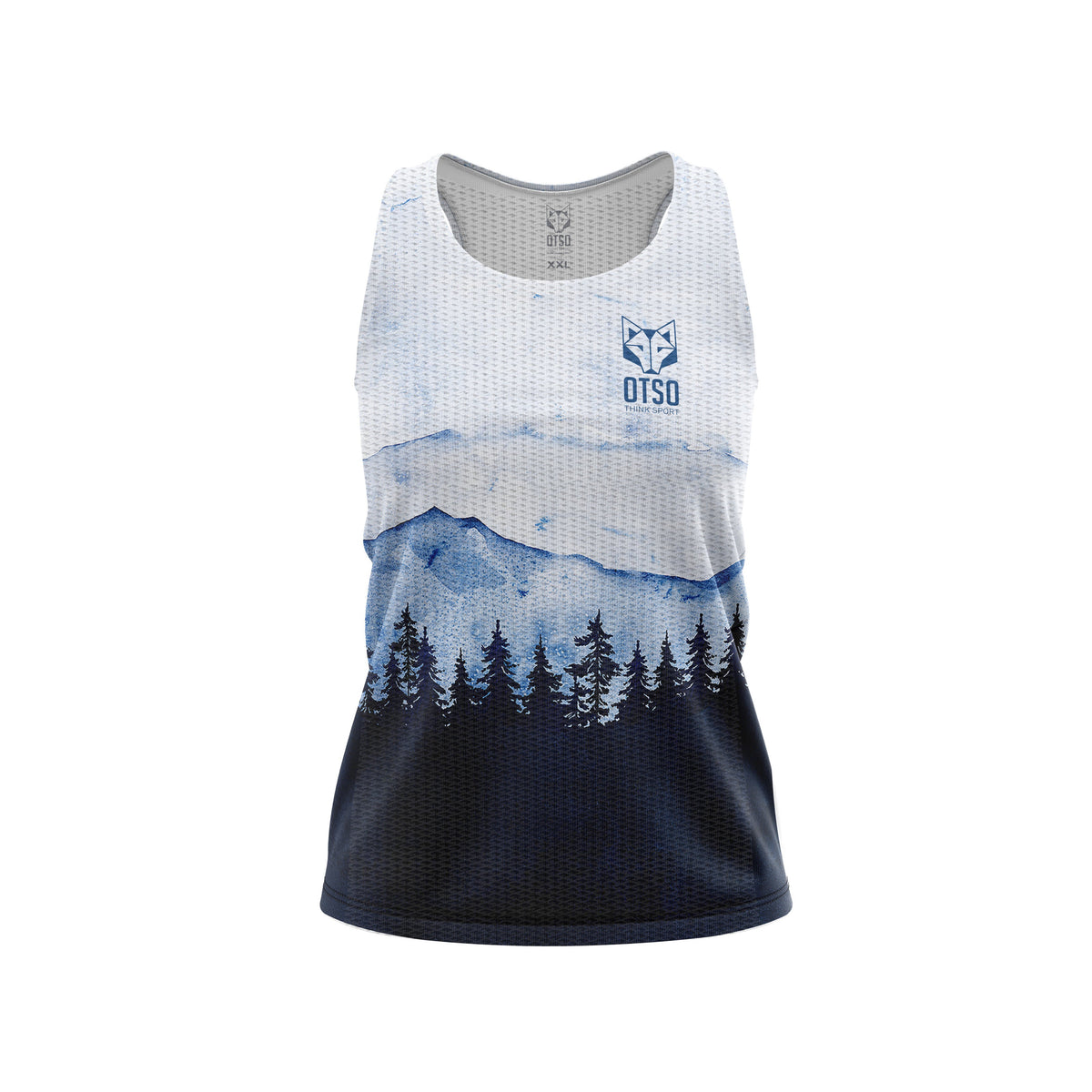 OTSO Damen Lauf-Singlet - Blue Forest – Produktansicht