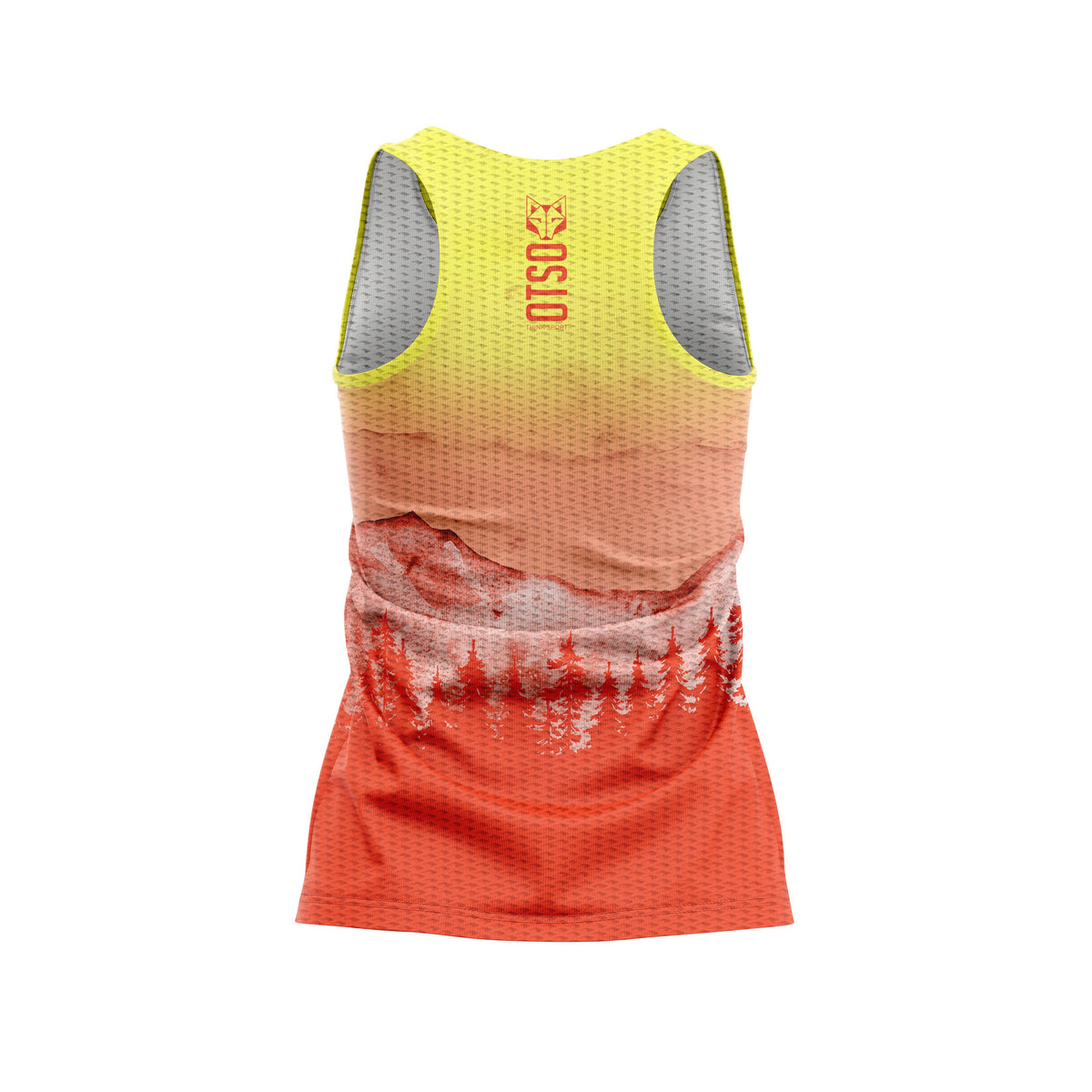 OTSO Damen Lauf-Singlet - Orange Forest – Produktansicht 2