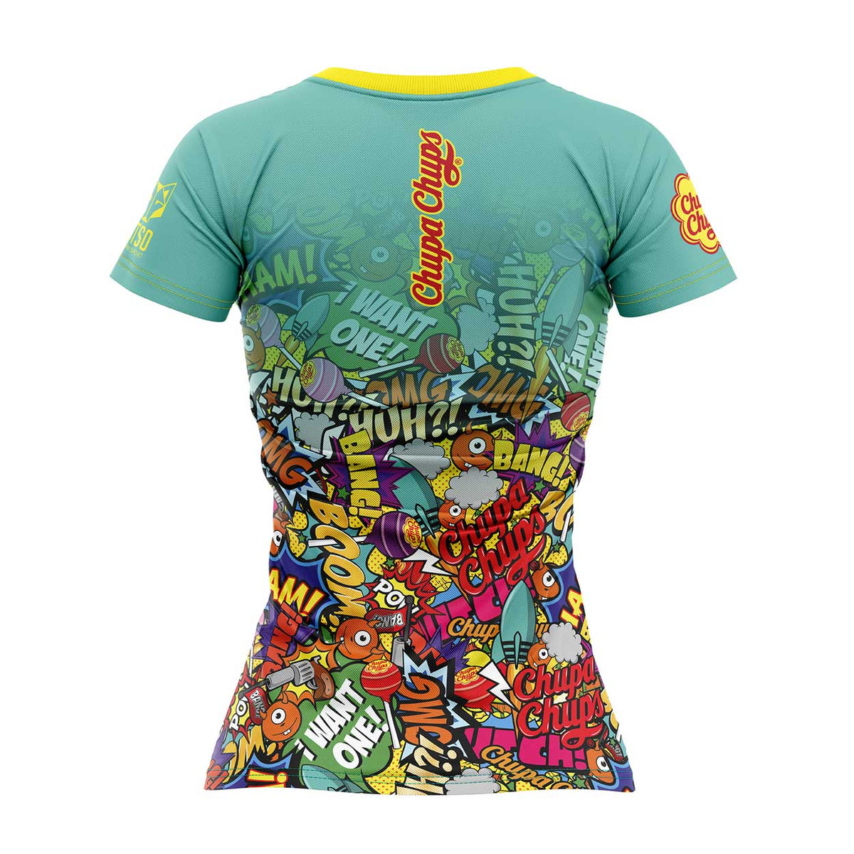 OTSO Damen Kurzarm-Funktionsshirt - Chupa Chups Comic – Produktansicht 2