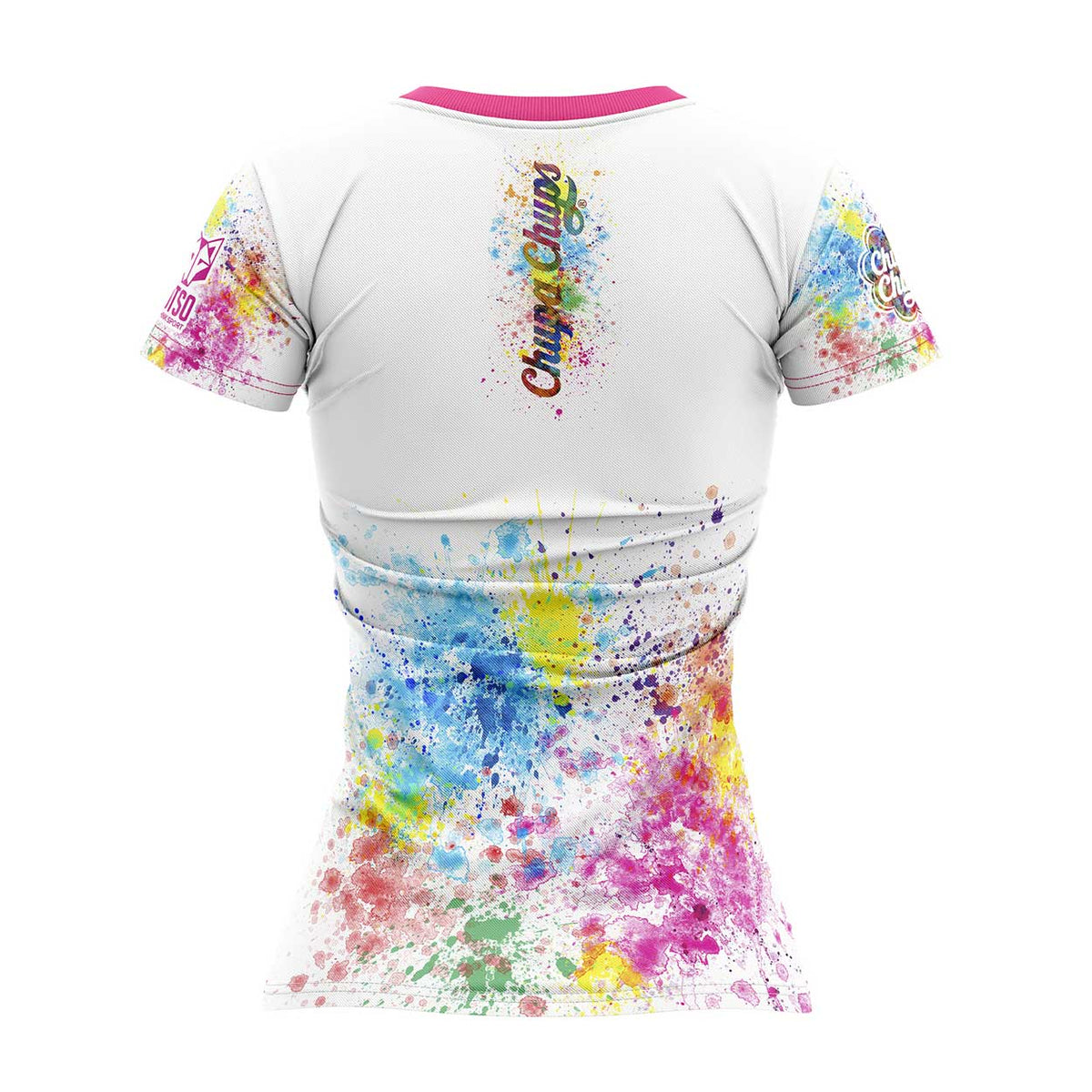 OTSO Damen Kurzarm-Funktionsshirt - Chupa Chups Paint – Produktansicht 2
