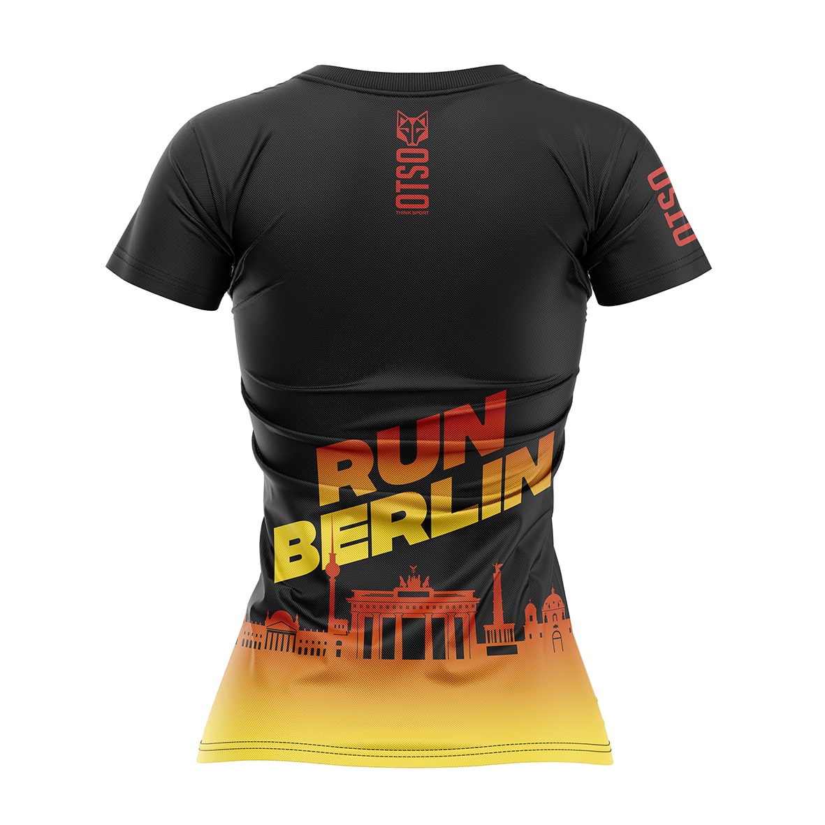 OTSO Damen Kurzarm-Funktionsshirt - Run Berlin – Produktansicht 2