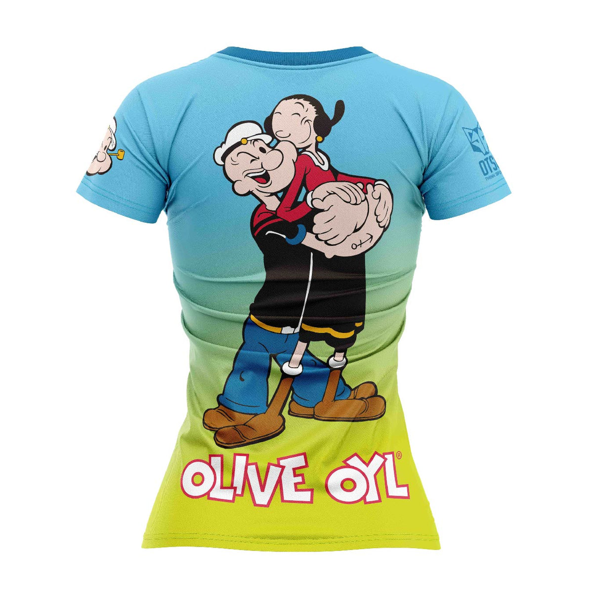 OTSO Damen Kurzarm-Funktionsshirt - Popeye & Olive – Produktansicht 2