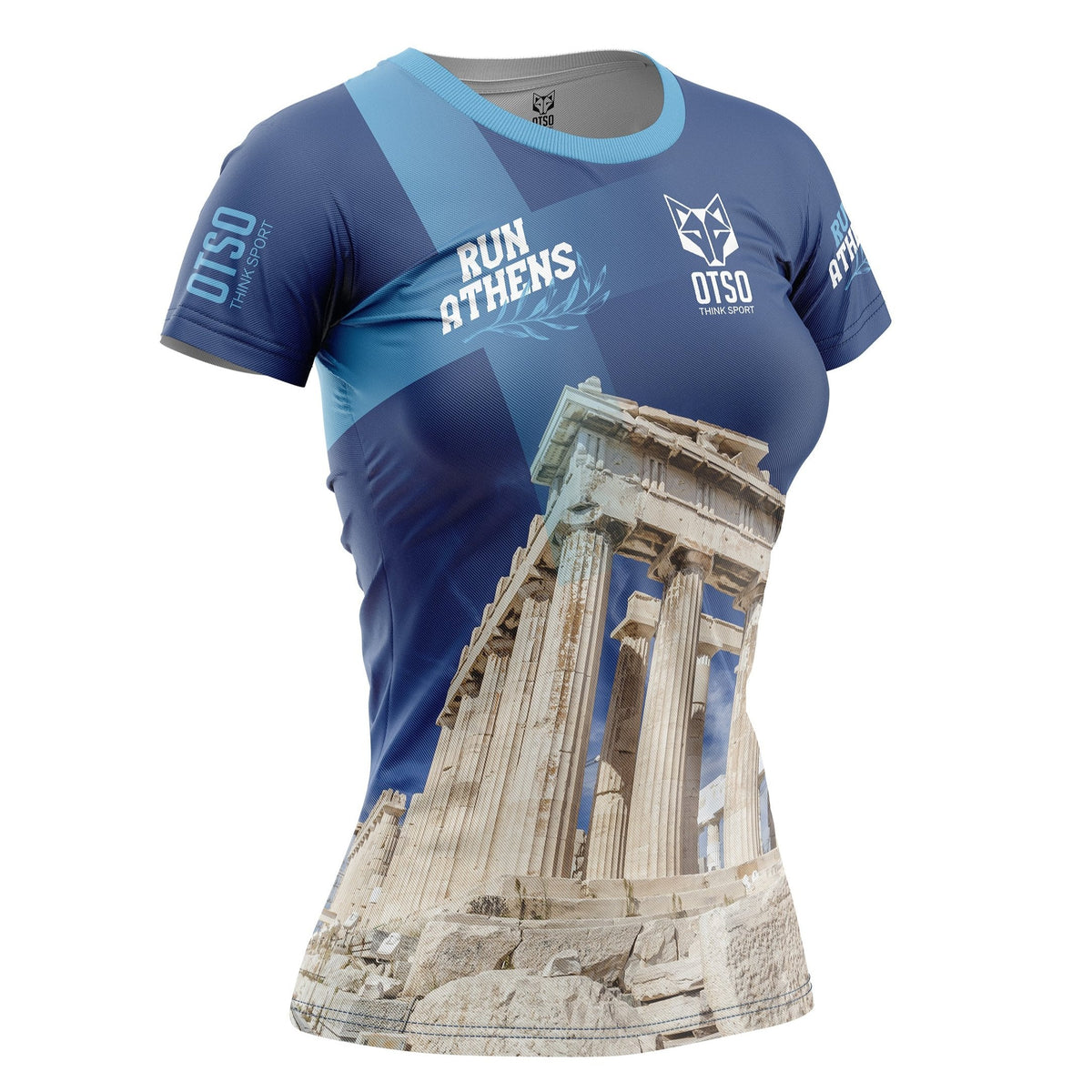 OTSO Damen Kurzarm-Funktionsshirt - Run Athens – Produktansicht