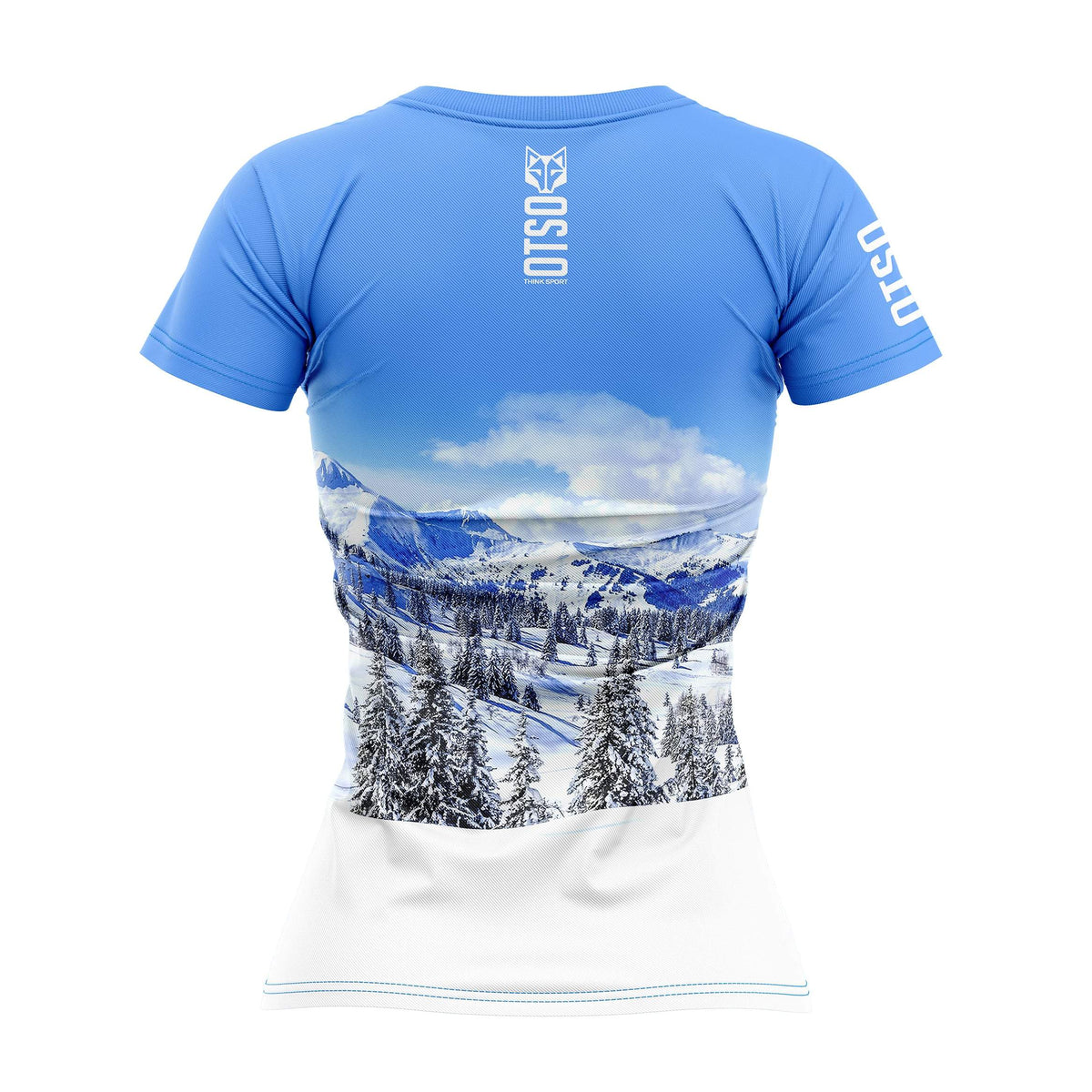 OTSO Damen Kurzarm-Funktionsshirt - Snow Forest – Produktansicht 2