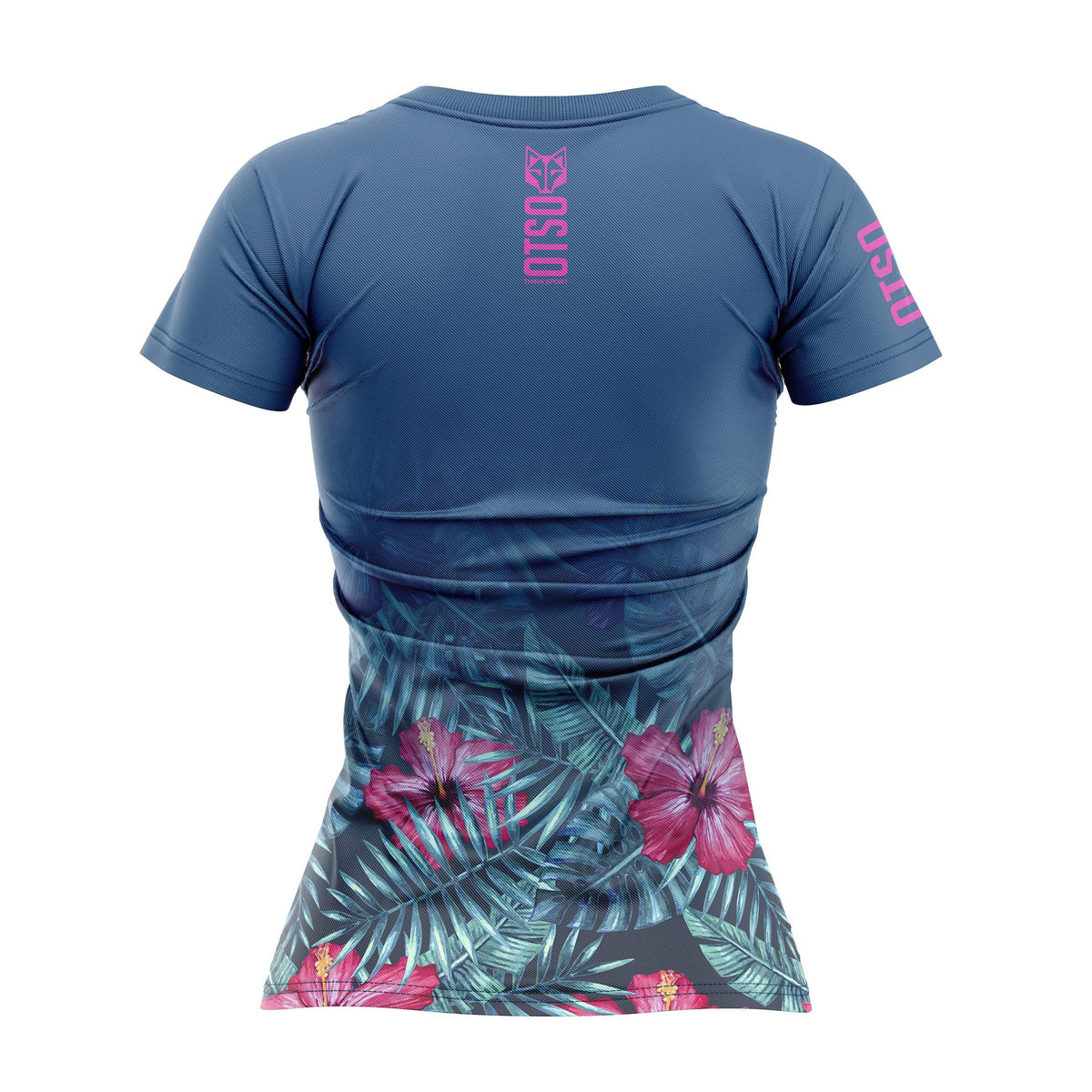 OTSO Damen Kurzarm-Funktionsshirt - Tropical Dark – Produktansicht 2