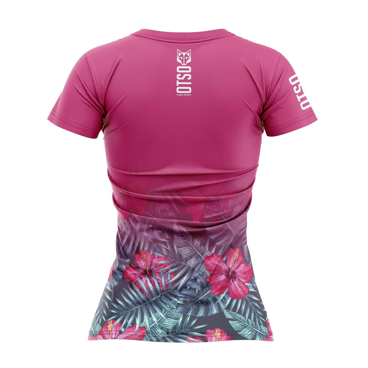 OTSO Damen Kurzarm-Funktionsshirt - Tropical – Produktansicht 2