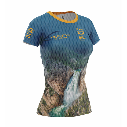 OTSO Damen Kurzarm-Funktionsshirt - Yellowstone – Produktansicht