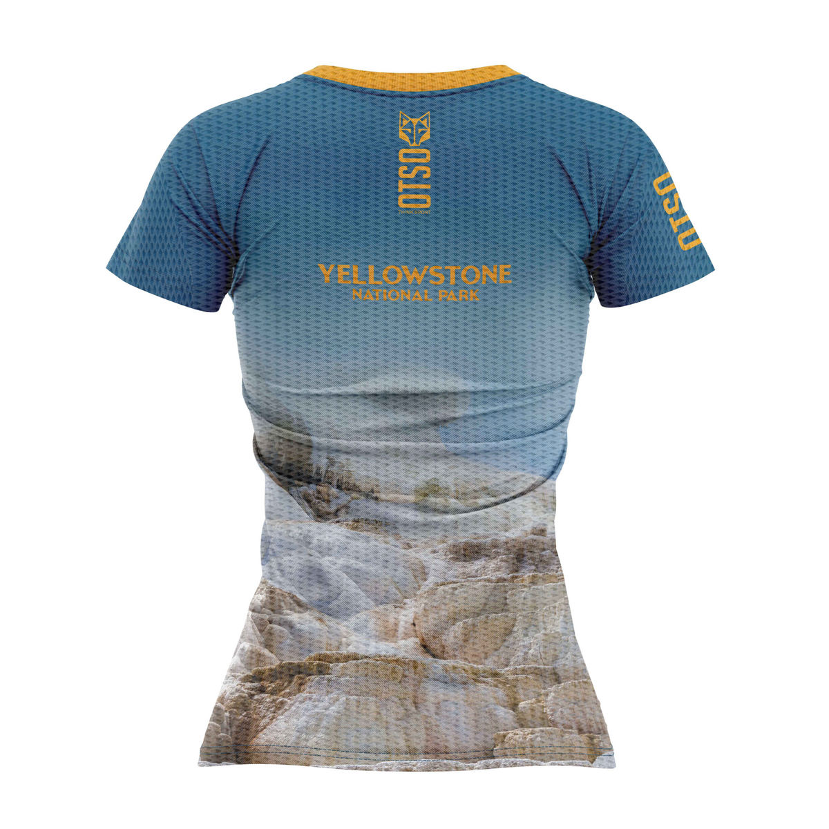 OTSO Damen Kurzarm-Funktionsshirt - Yellowstone – Produktansicht 2