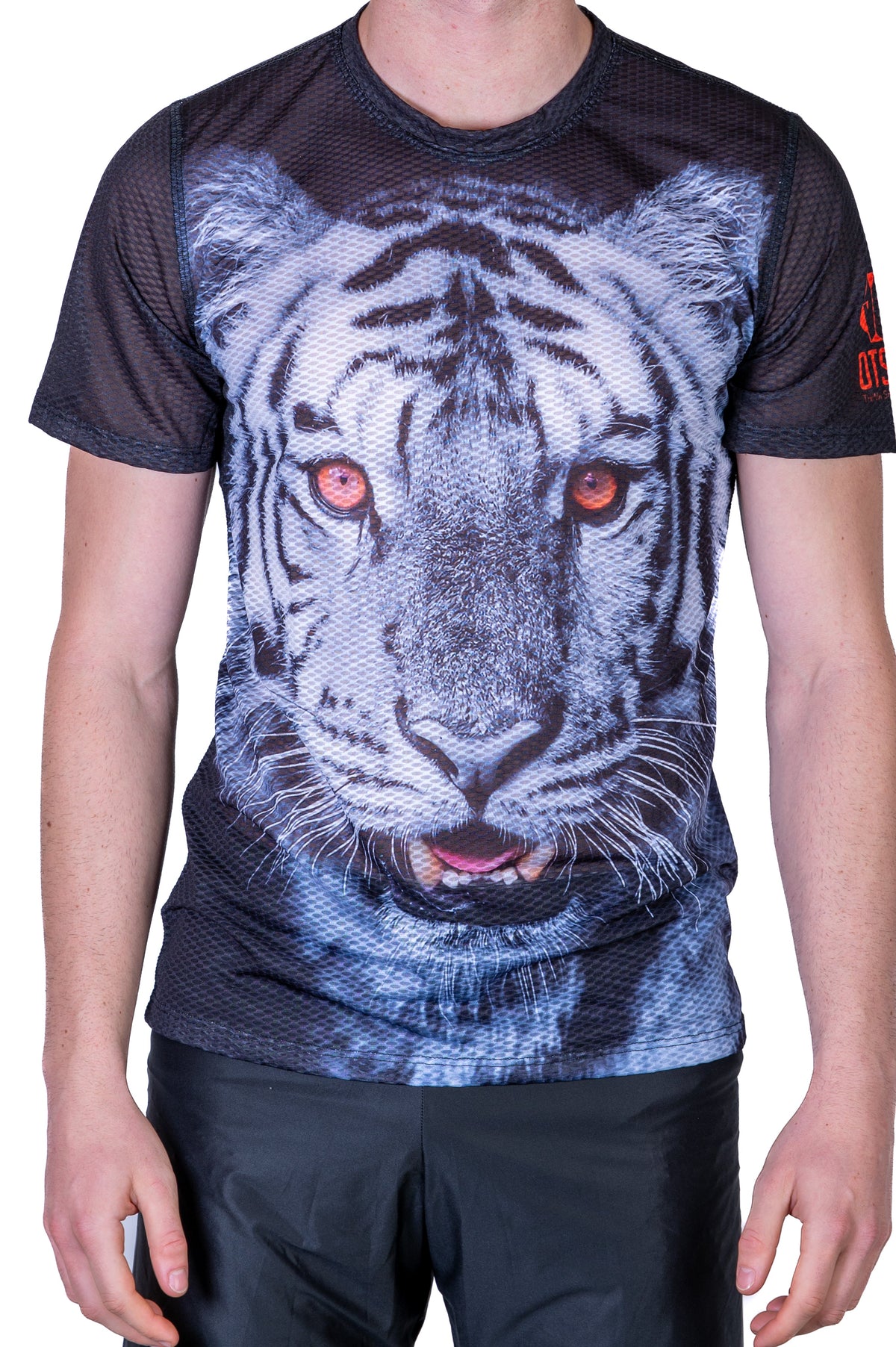 OTSO Herren Kurzarm-Funktionsshirt - Tiger – Produktansicht 8