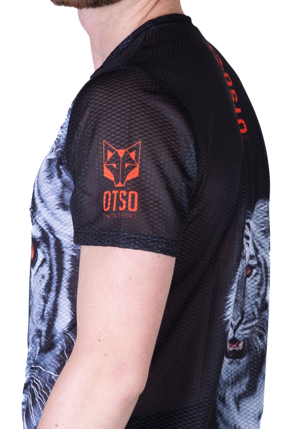 OTSO Herren Kurzarm-Funktionsshirt - Tiger – Produktansicht 10