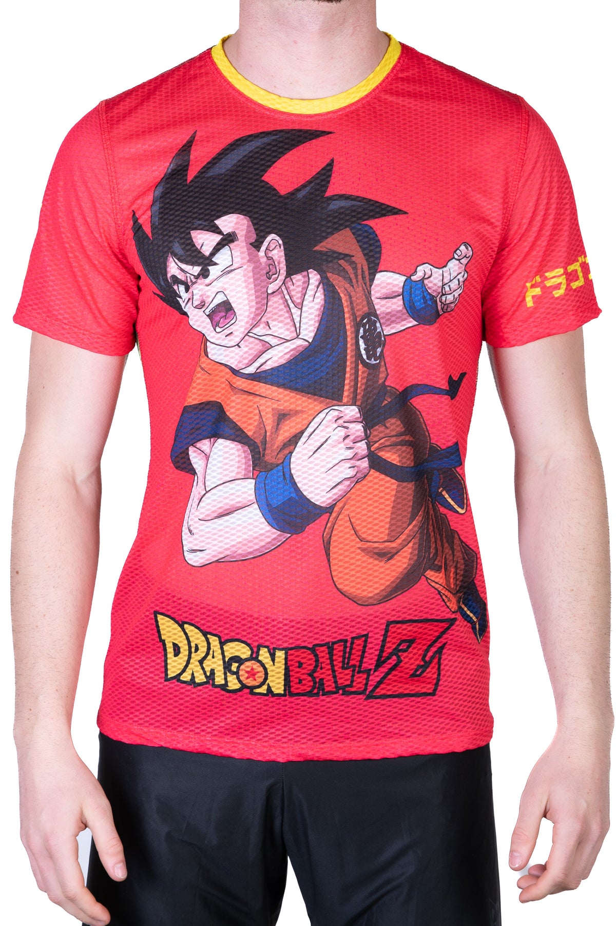 OTSO Herren Kurzarm-Funktionsshirt - Dragon Ball Z Goku Shenron – Produktansicht 8