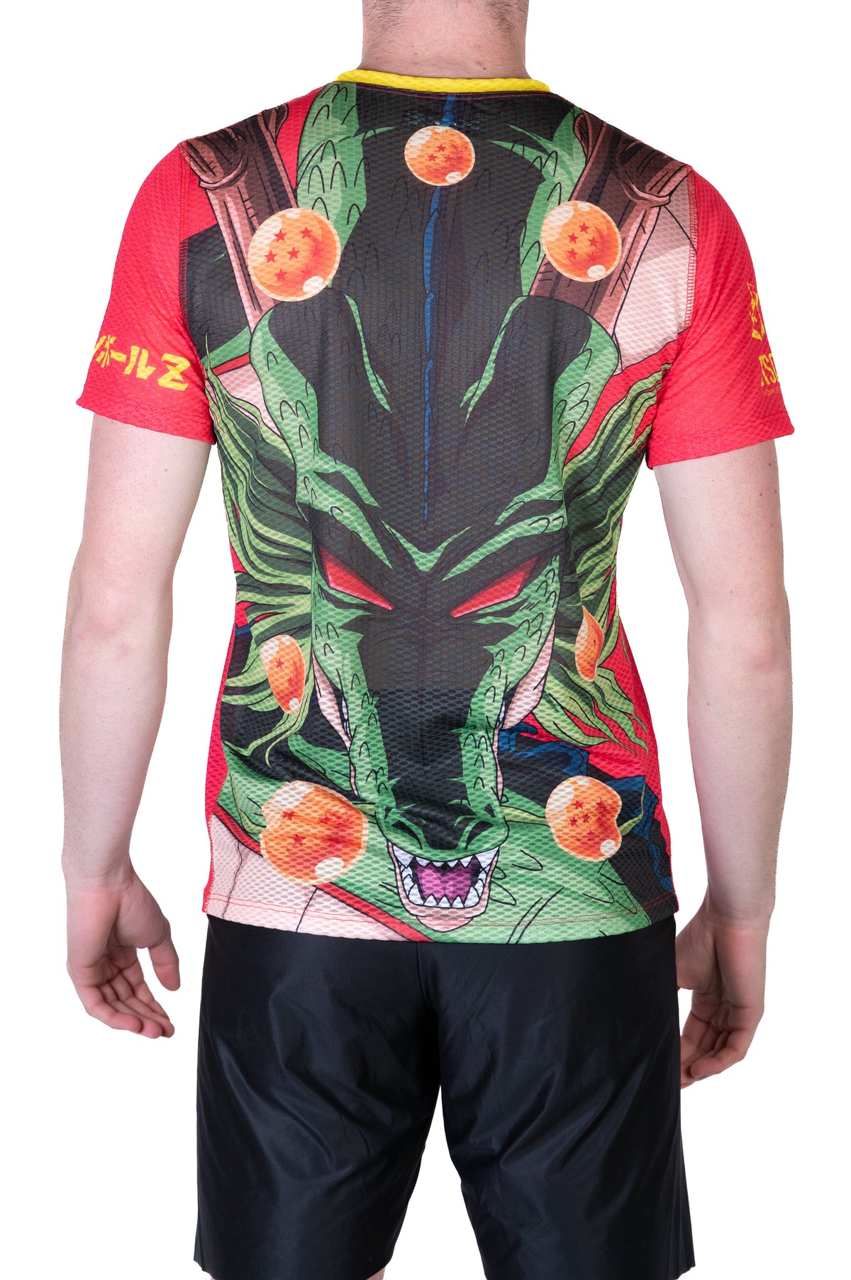 OTSO Herren Kurzarm-Funktionsshirt - Dragon Ball Z Goku Shenron – Produktansicht 9