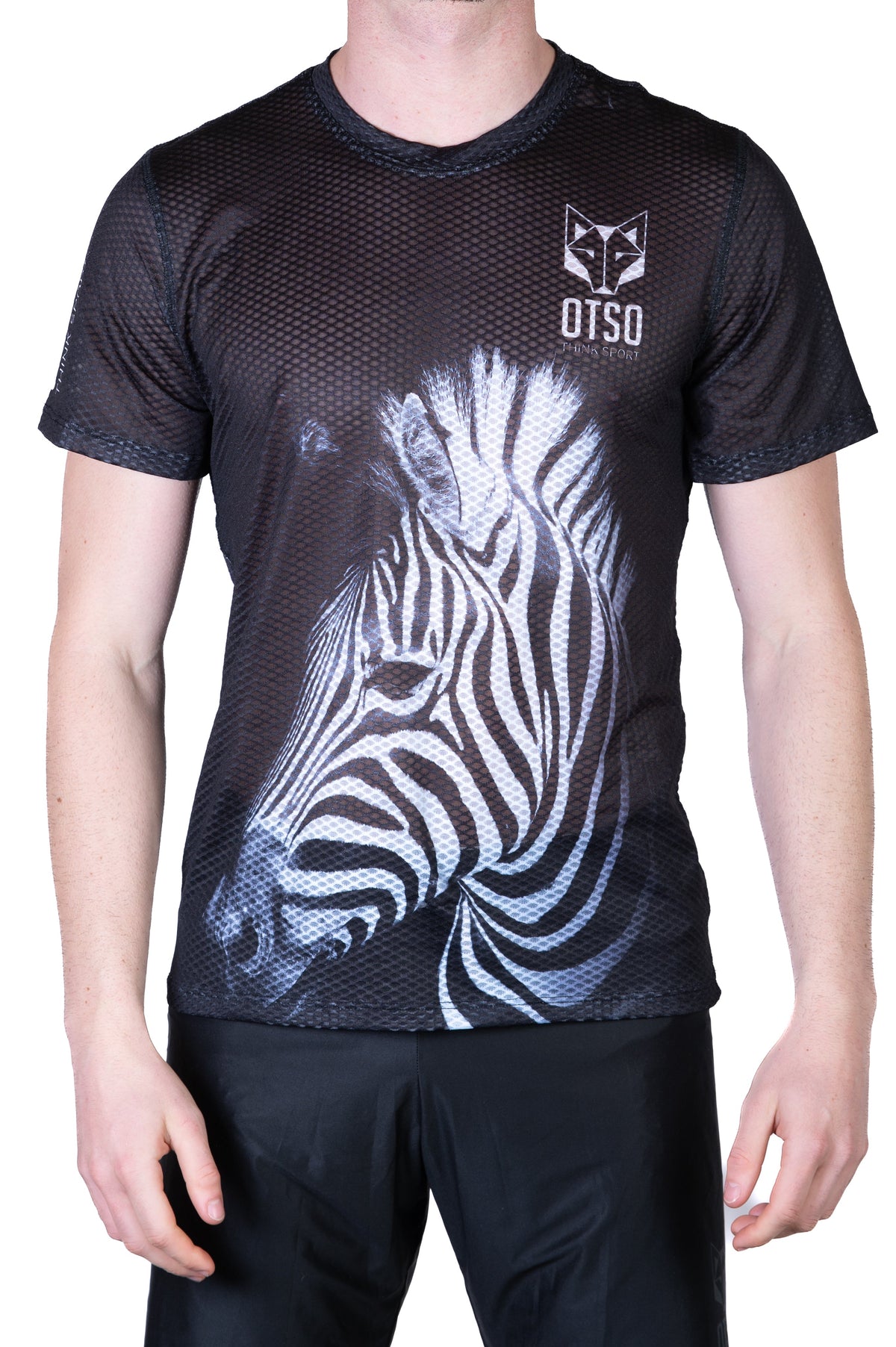 OTSO Herren Kurzarm-Funktionsshirt - Zebra – Produktansicht 8