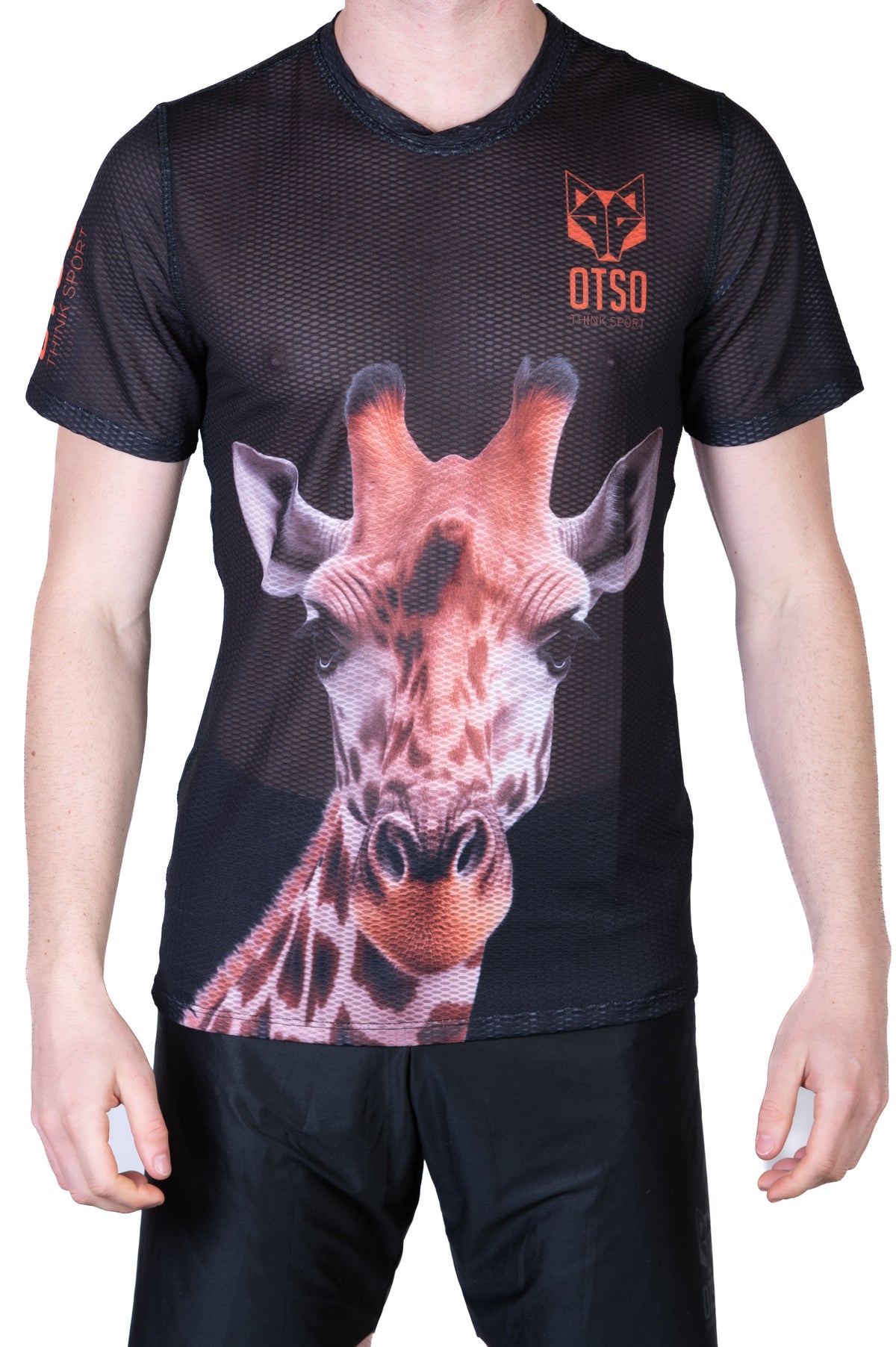OTSO Herren Kurzarm-Funktionsshirt - Giraffe – Produktansicht 8