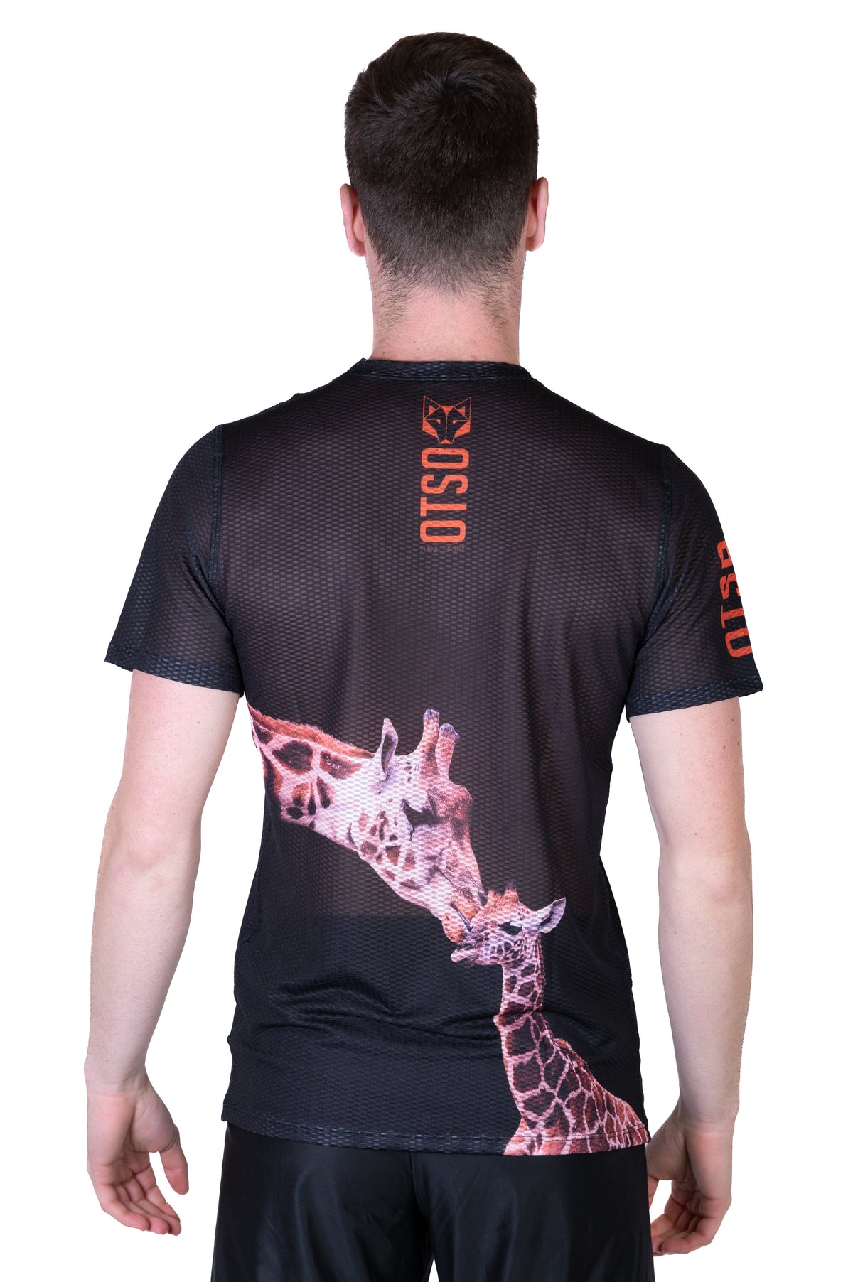 OTSO Herren Kurzarm-Funktionsshirt - Giraffe – Produktansicht 9