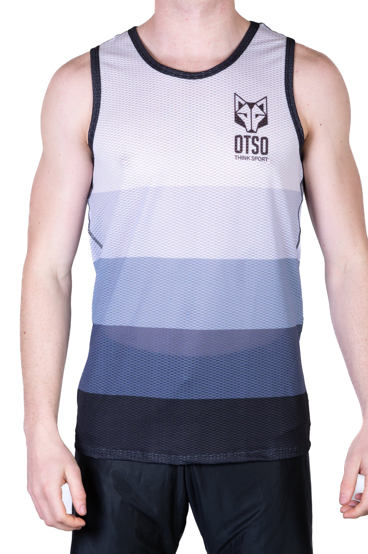 OTSO Herren Lauf-Singlet - Grey – Produktansicht 8
