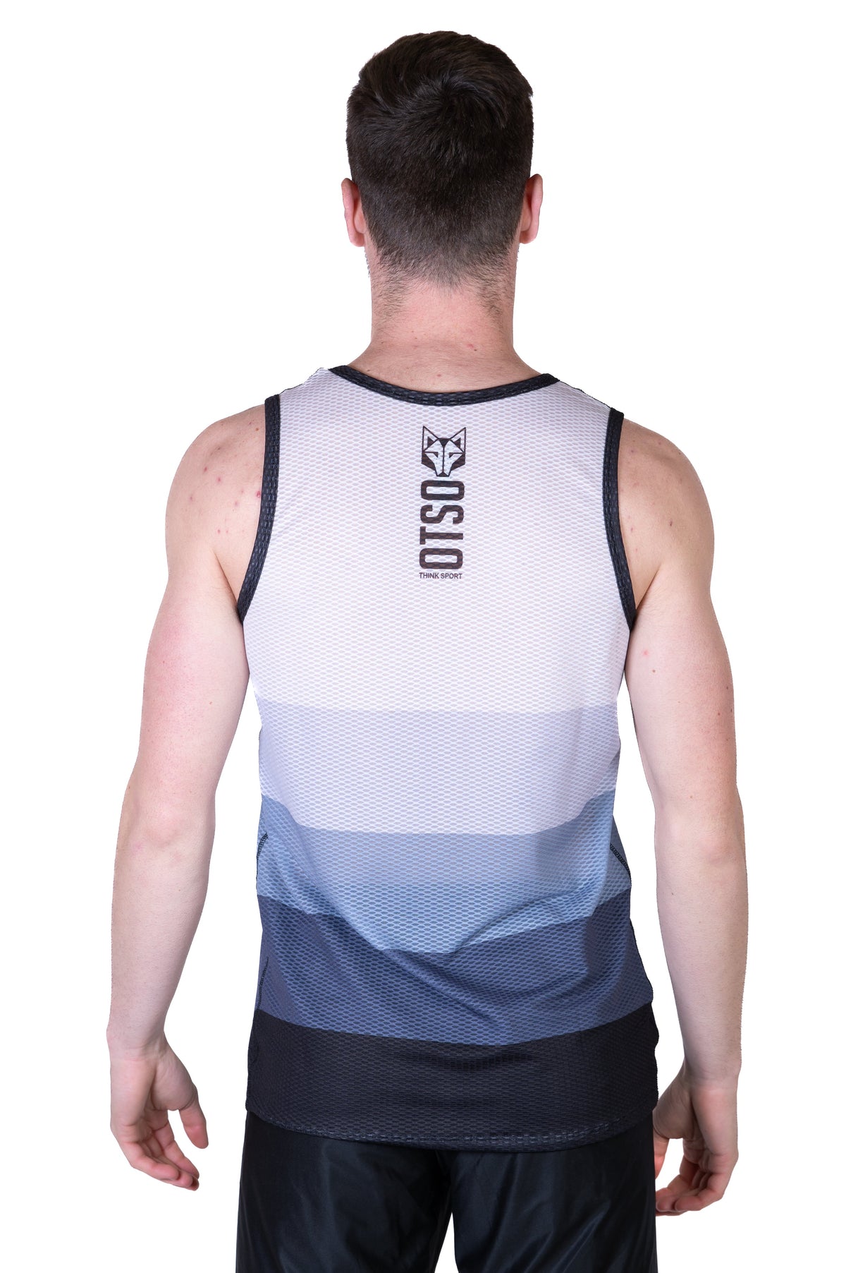 OTSO Herren Lauf-Singlet - Grey – Produktansicht 9