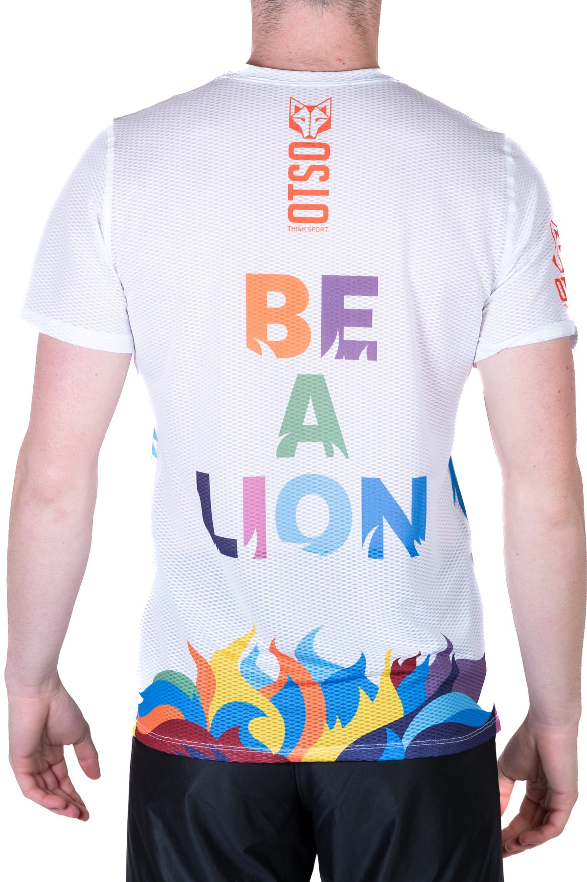 OTSO Herren Kurzarm-Funktionsshirt - Be A Lion – Produktansicht 9
