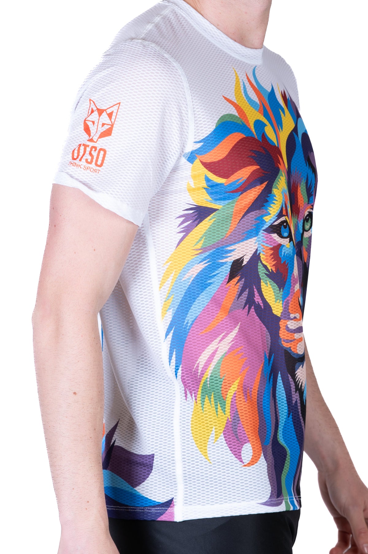 OTSO Herren Kurzarm-Funktionsshirt - Be A Lion – Produktansicht 10