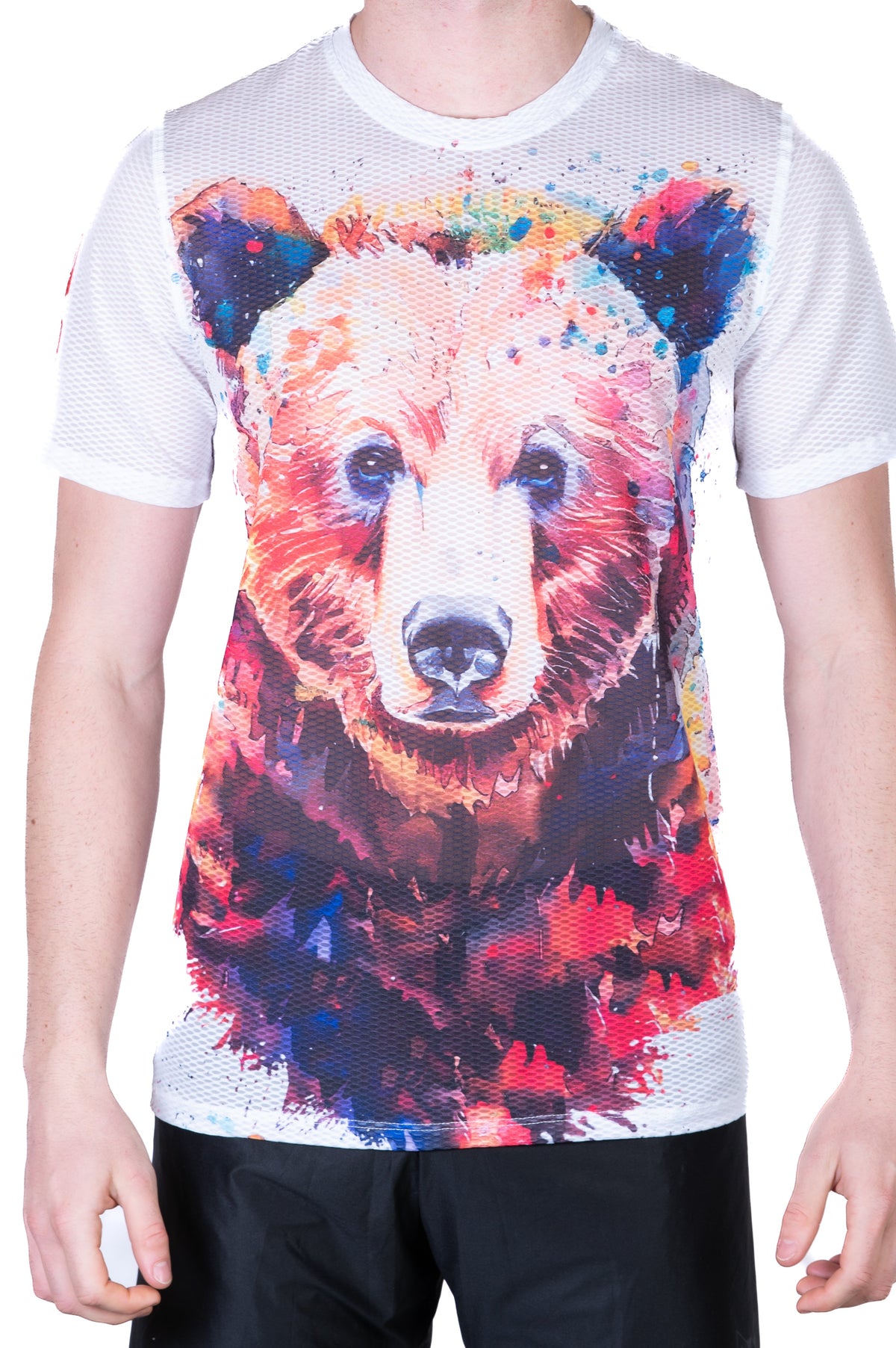 OTSO Herren Kurzarm-Funktionsshirt - Be Wild Bear – Produktansicht 8