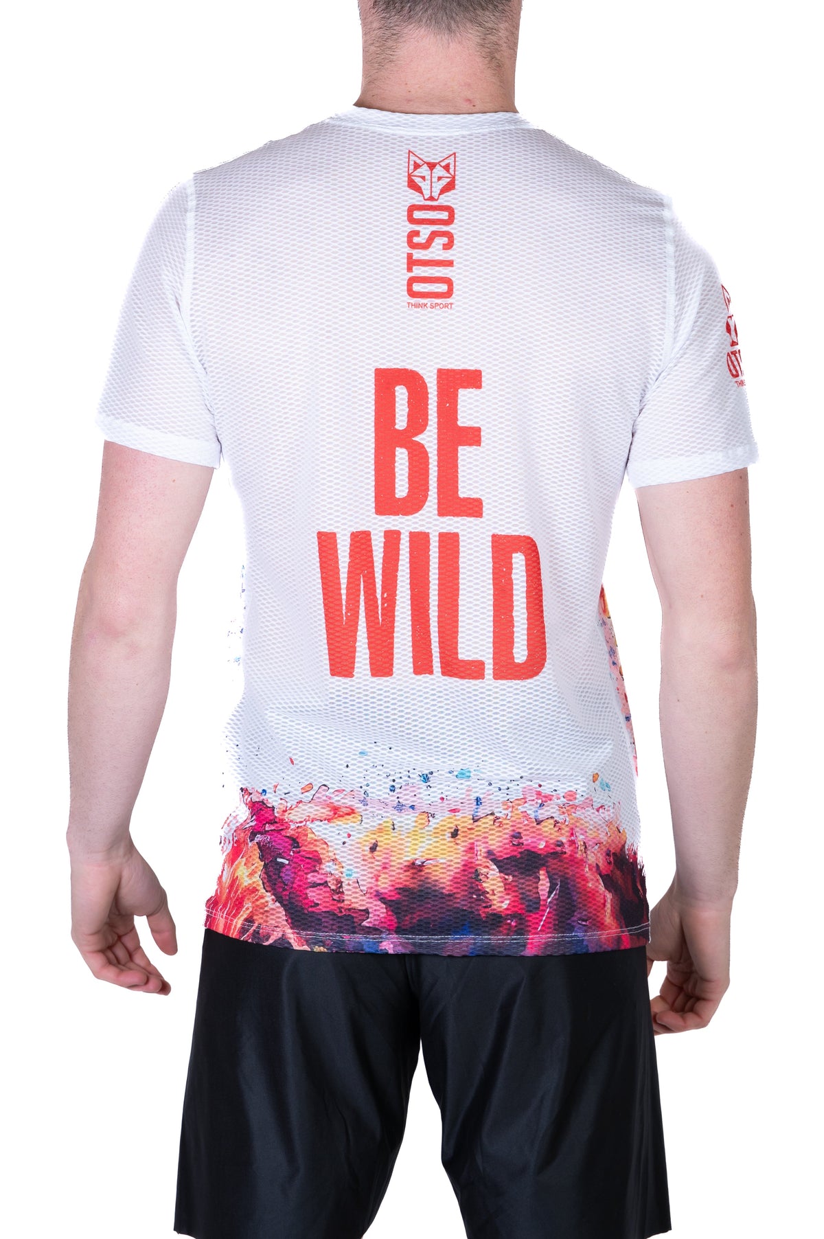 OTSO Herren Kurzarm-Funktionsshirt - Be Wild Bear – Produktansicht 9
