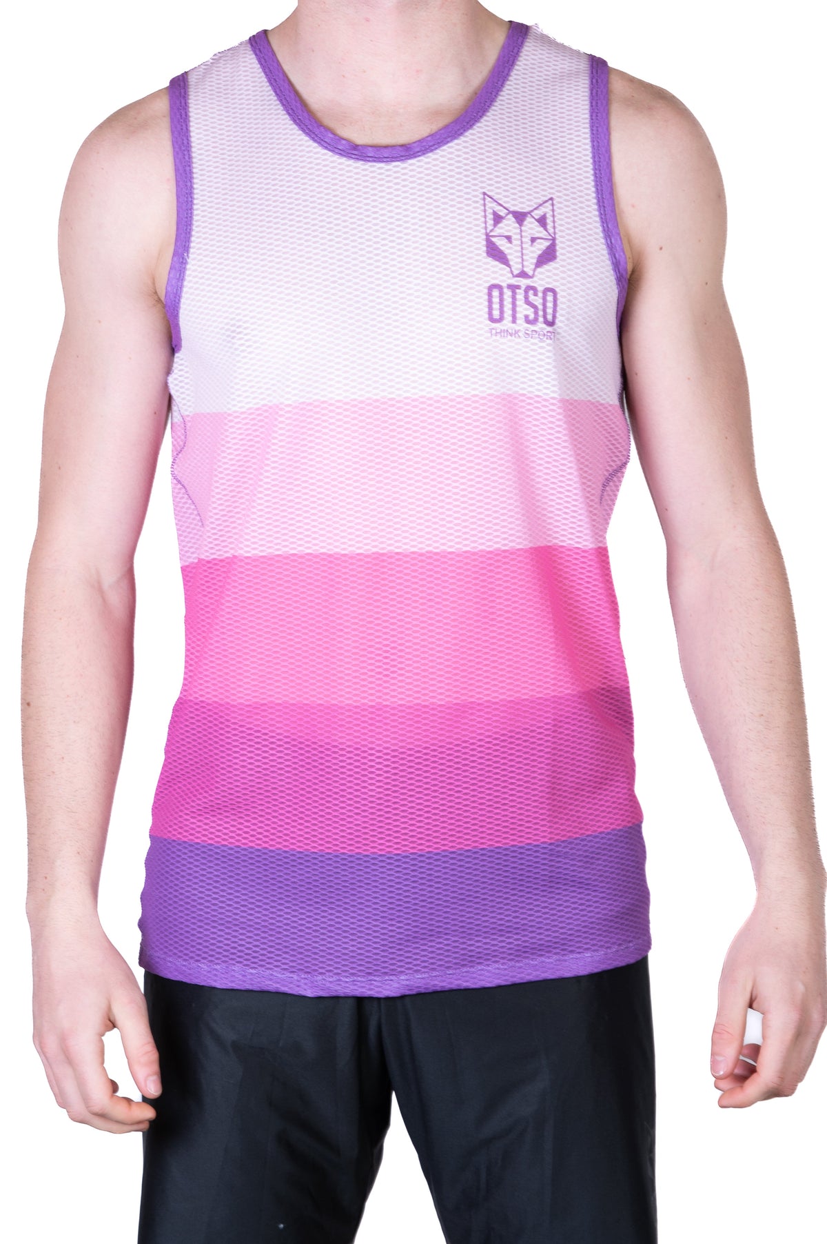 OTSO Herren Lauf-Singlet - Pink – Produktansicht 8