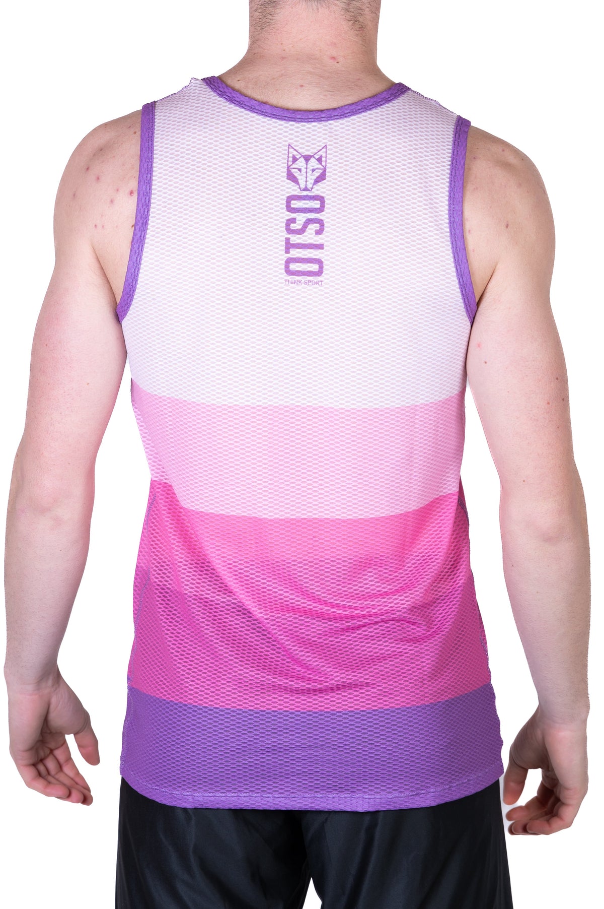 OTSO Herren Lauf-Singlet - Pink – Produktansicht 9