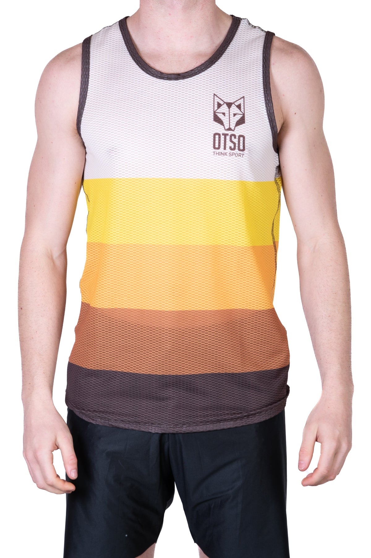 OTSO Herren Lauf-Singlet - Yellow – Produktansicht 8