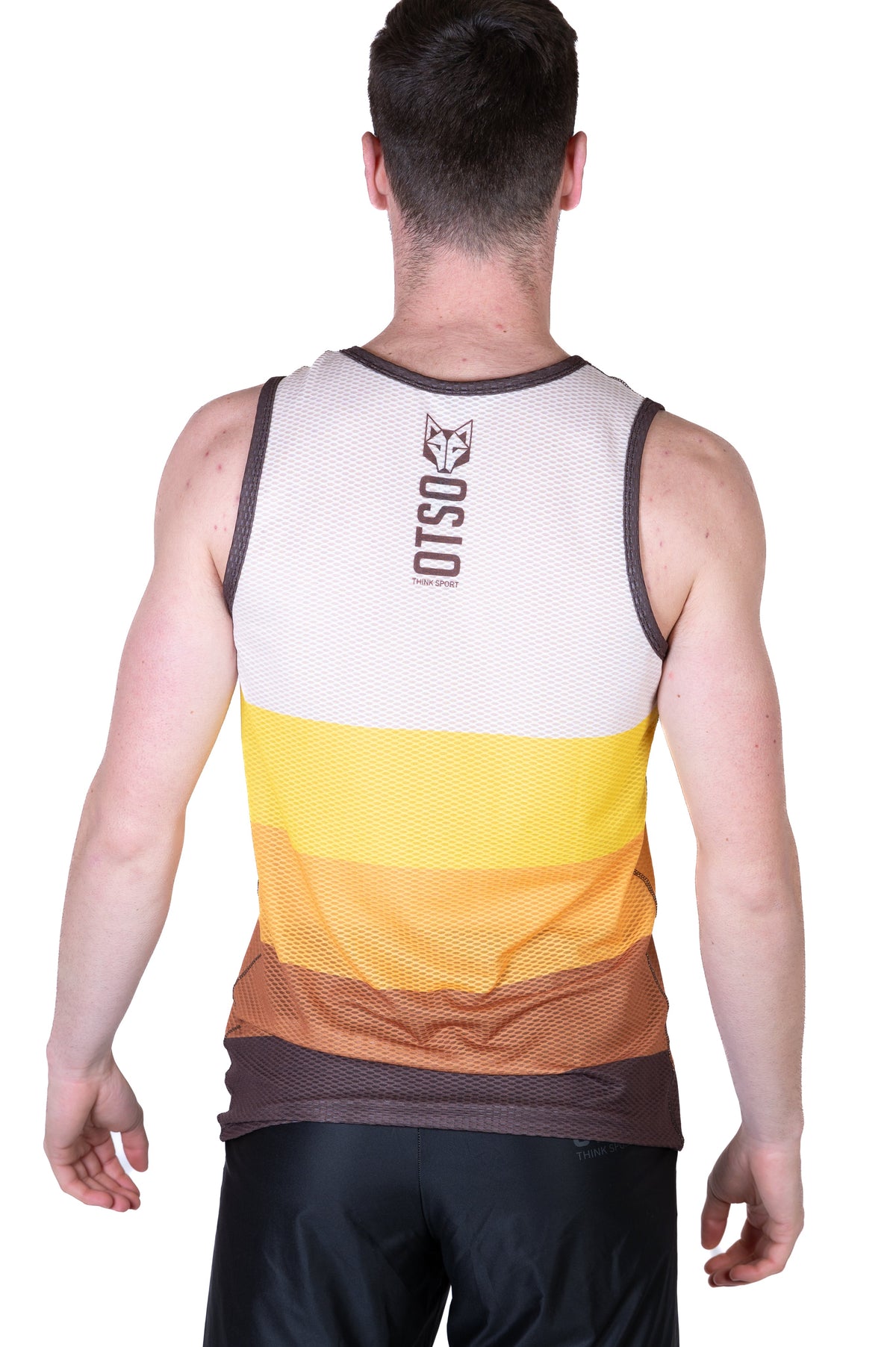 OTSO Herren Lauf-Singlet - Yellow – Produktansicht 9