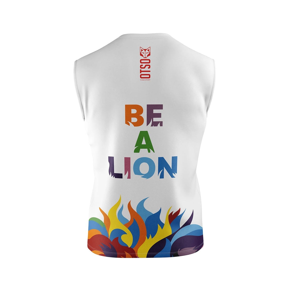 OTSO Herren Lauf-Tanktop - Be A Lion – Produktansicht 2