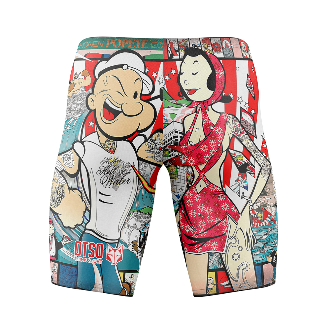 OTSO Jammer-Badehose - Popeye Art Show – Produktansicht 2