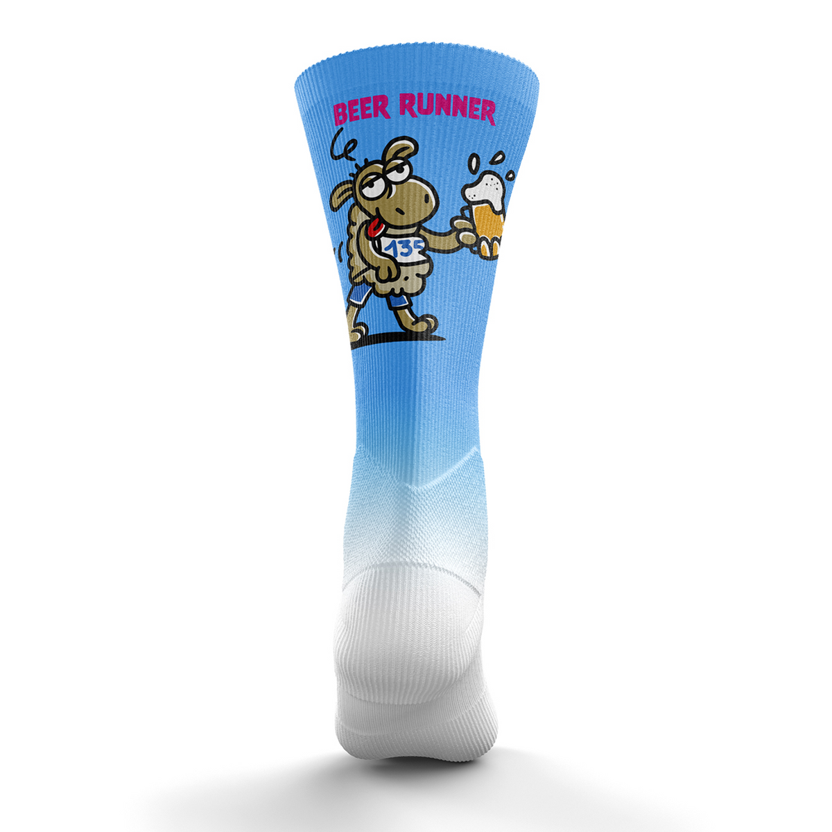 OTSO Sublimierte Sportsocken - Kukuxumusu Beer Runner – Produktansicht 2