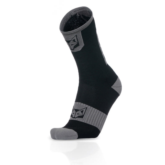 OTSO Fahrradsocken High Cut - Black & Silver Grey – Produktansicht