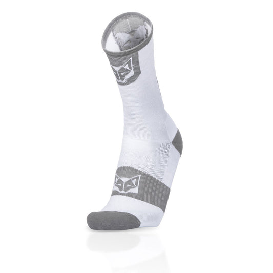 OTSO Fahrradsocken High Cut - Pure White & Silver Grey – Produktansicht