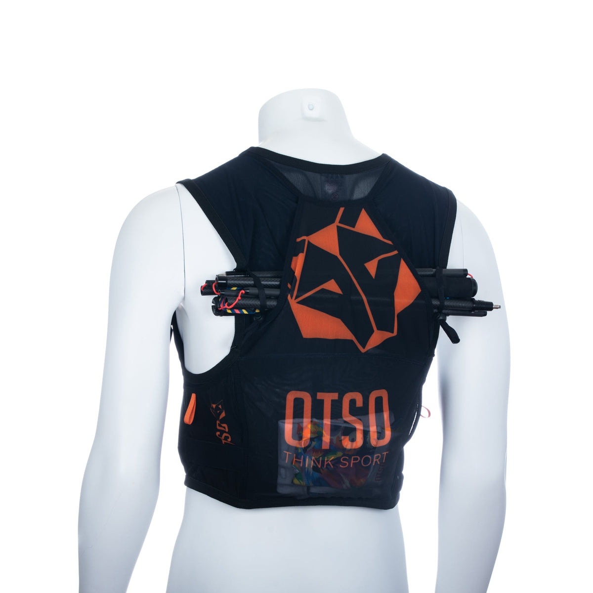 OTSO Trailrunning-Rucksack - Black & Orange – Produktansicht 40
