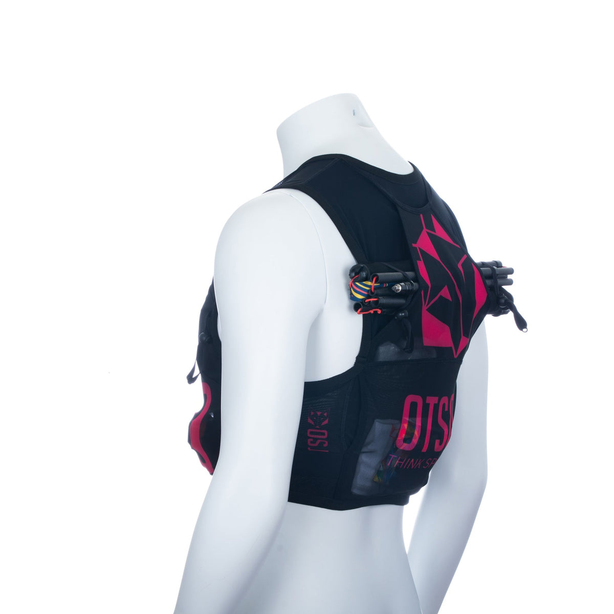 OTSO Trailrunning-Rucksack - Black & Pink – Produktansicht 32