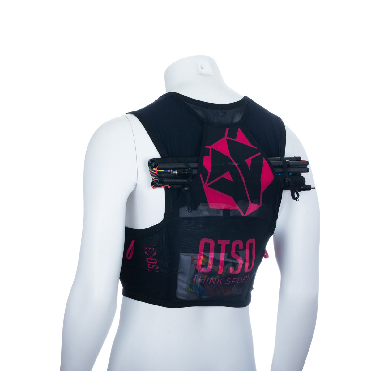 OTSO Trailrunning-Rucksack - Black & Pink – Produktansicht 34