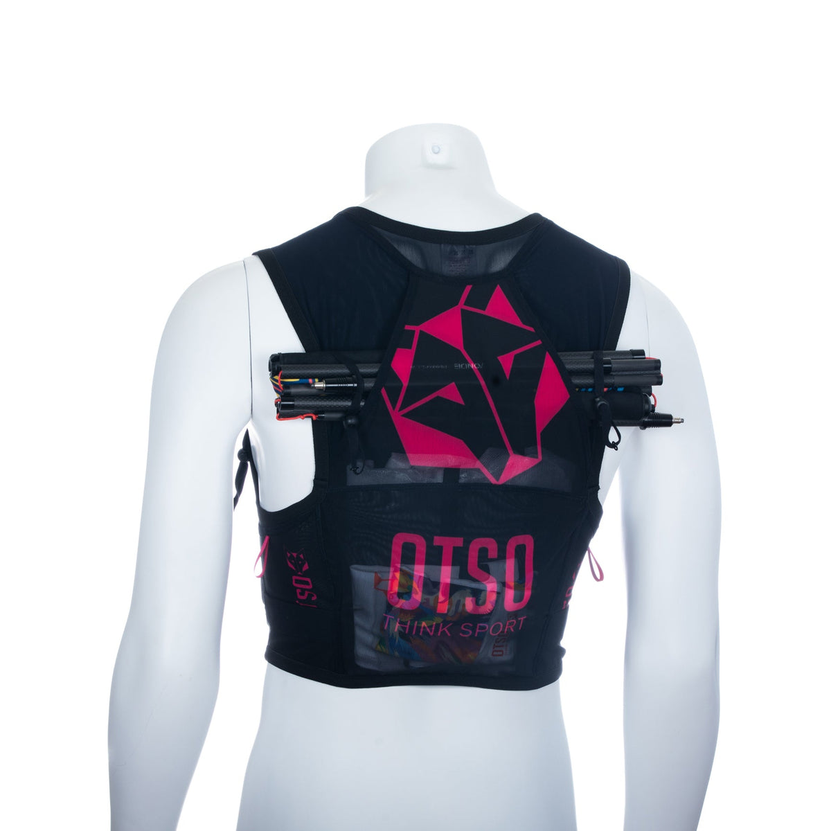 OTSO Trailrunning-Rucksack - Black & Pink – Produktansicht 35