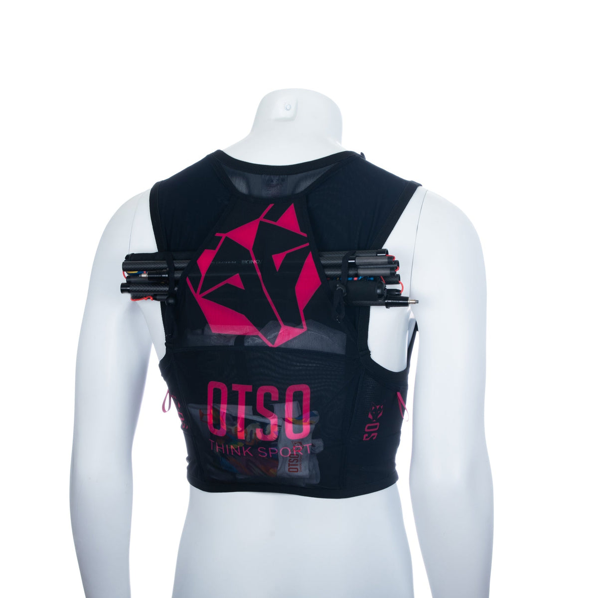 OTSO Trailrunning-Rucksack - Black & Pink – Produktansicht 37